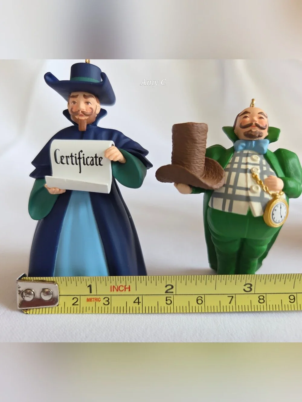 Wizard Of Oz Ornaments Set Of 2 Includes Mayor And Coroner never Used